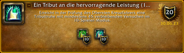 Ein Tribut an die hervorragende Leistung Erfolg Freitag