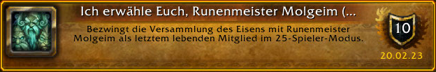 Ulduar 25er Molgeim Erfolg